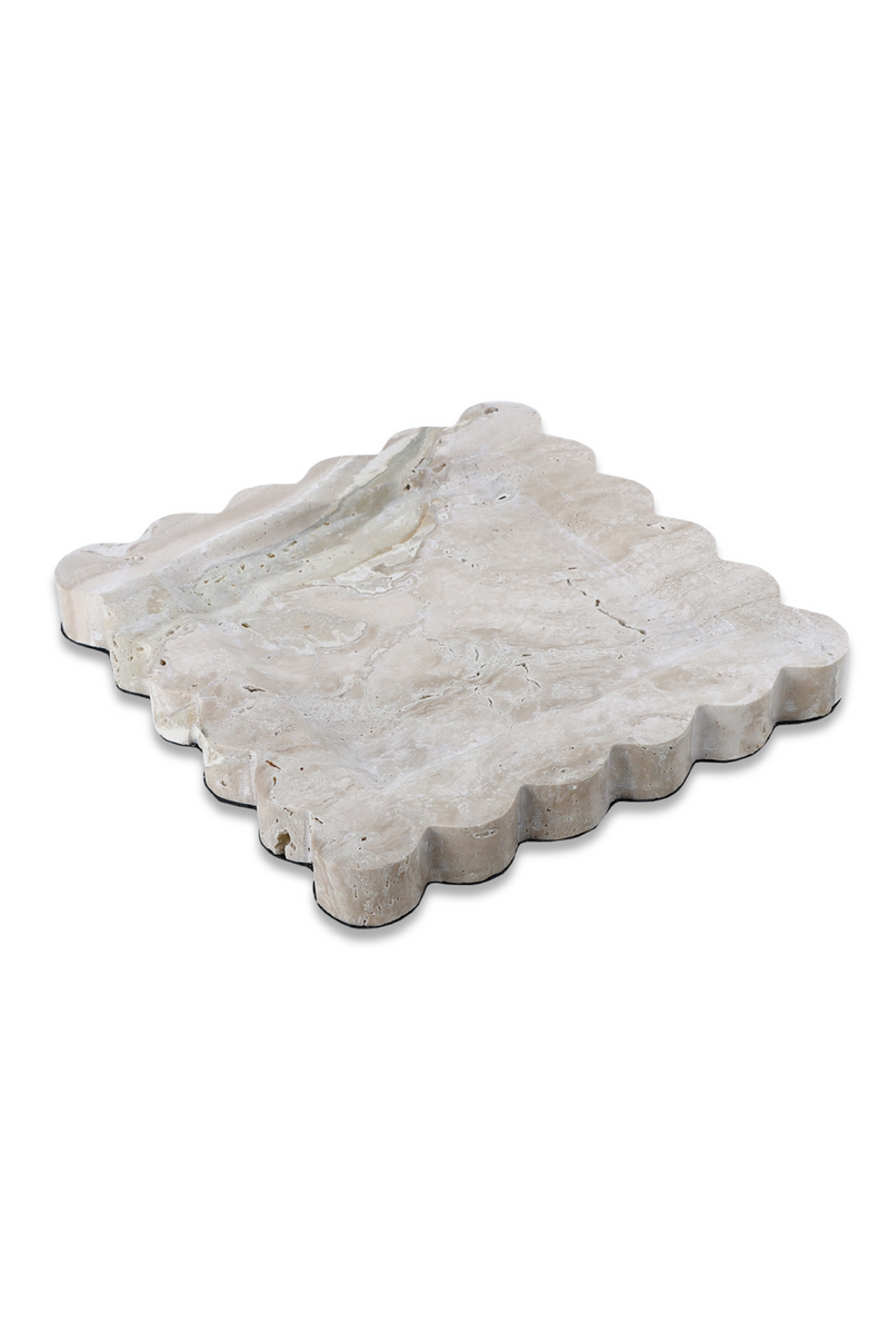 Beige Scalloped Tray | Liang & Eimil Aurelia | Oroatrade.com