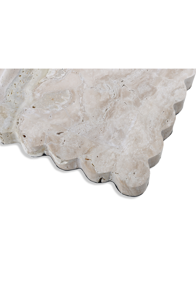 Beige Scalloped Tray | Liang & Eimil Aurelia | Oroatrade.com