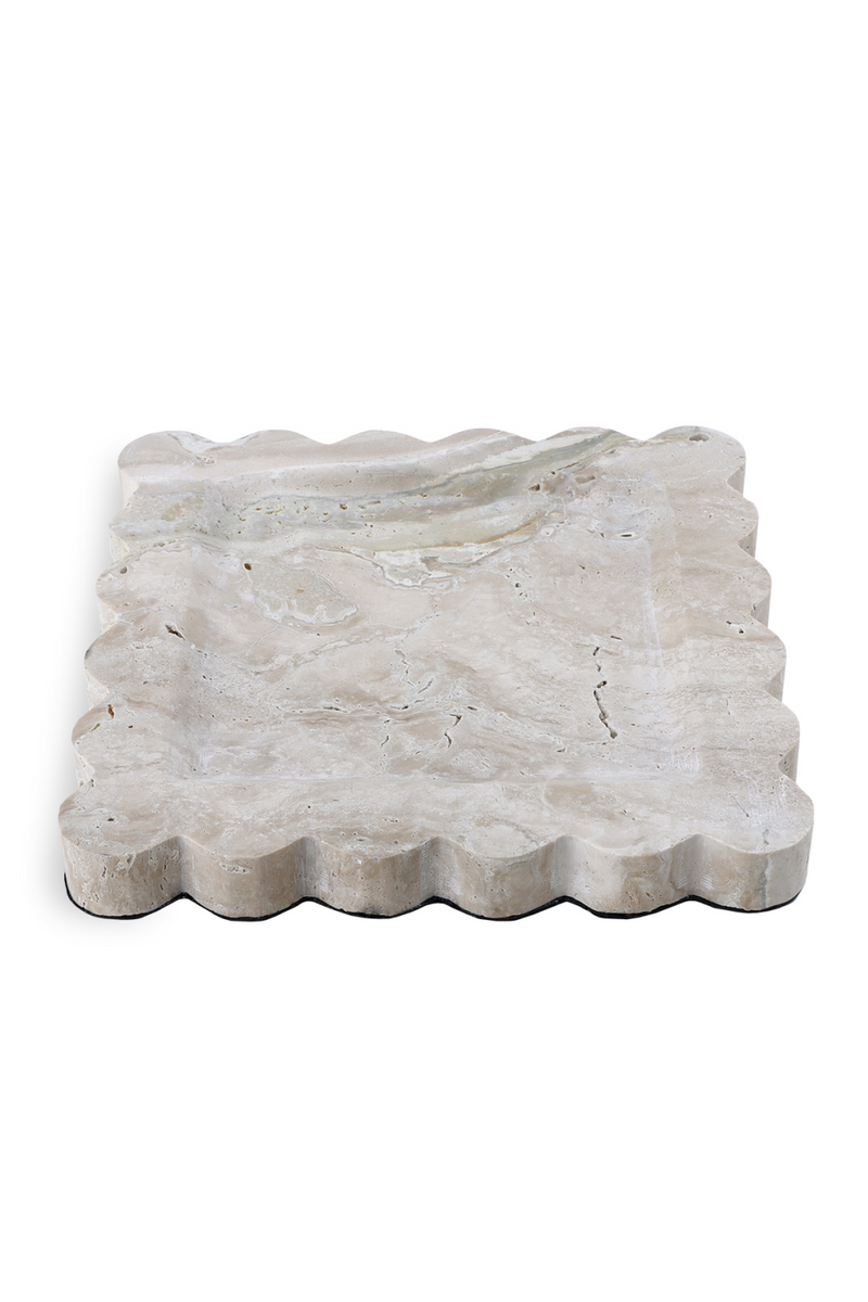 Beige Scalloped Tray | Liang & Eimil Aurelia | Oroatrade.com