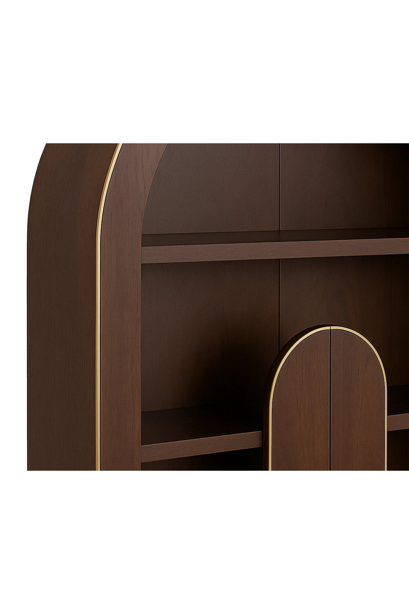 Natural Walnut Arched Cabinet | Liang & Eimil Butka | Oroatrade.com