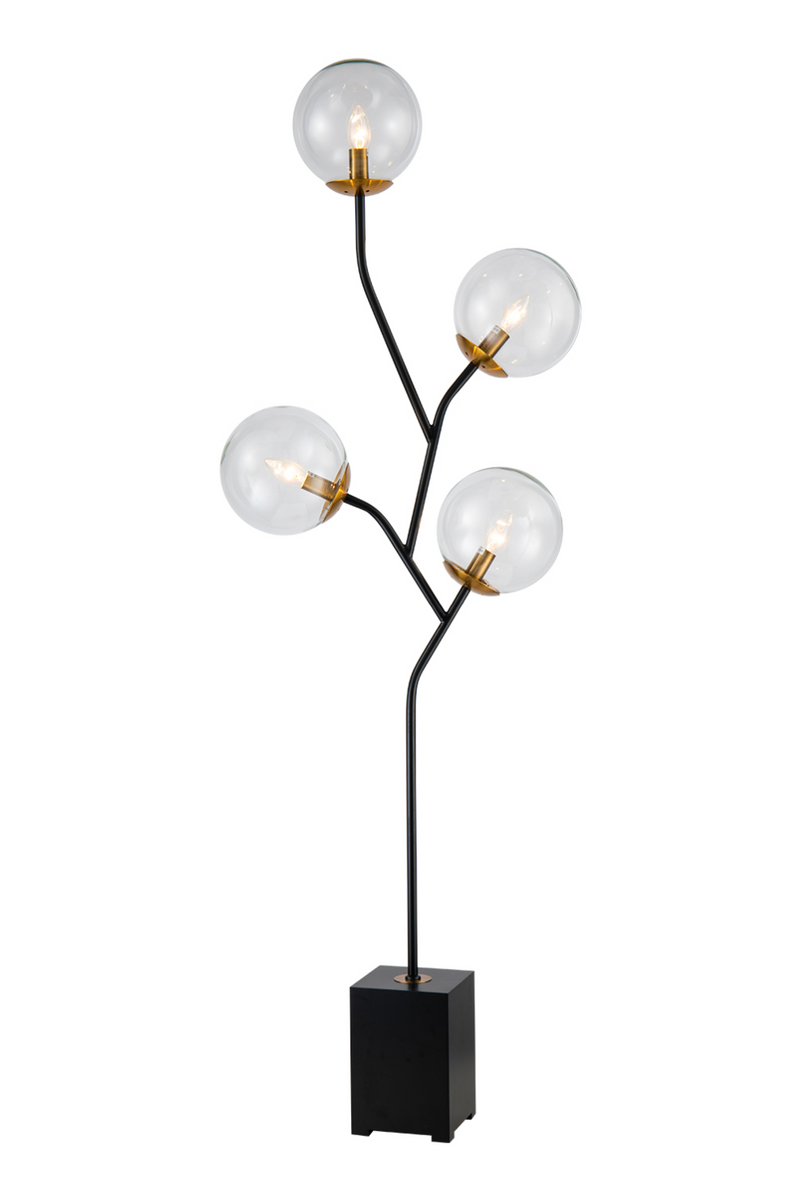 Glass Orbs Floral Floor Lamp | Liang & Eimil Cubic | Oroatrade.com