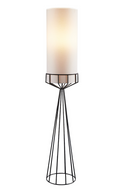 White Linen Tubular Floor Lamp | Liang & Eimil Faro | Oroatrade.com