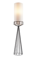 White Linen Tubular Floor Lamp | Liang & Eimil Faro | Oroatrade.com