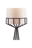 White Linen Tubular Floor Lamp | Liang & Eimil Faro | Oroatrade.com