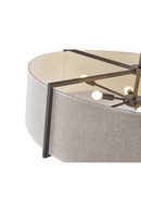 Beige Linen Drum Pendant Lamp L | Liang & Eimil Sanderson | Oroatrade.com