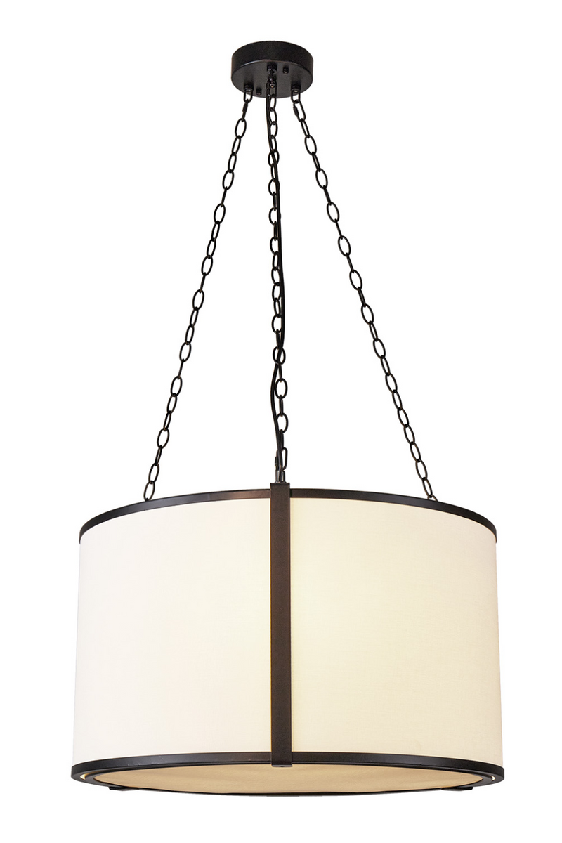 Black Framed Linen Pendant Lamp | Liang & Eimil Baltimore | Oroatrade.com