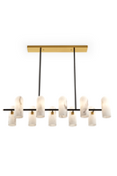 Alabaster Shades Linear Chandelier | Liang & Eimil Amatti | Oroatrade.com
