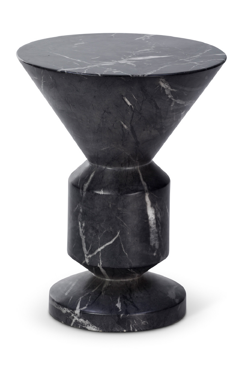 Black Marble Geometrical Side Table | Liang & Eimil Argos | Oroatrade.com