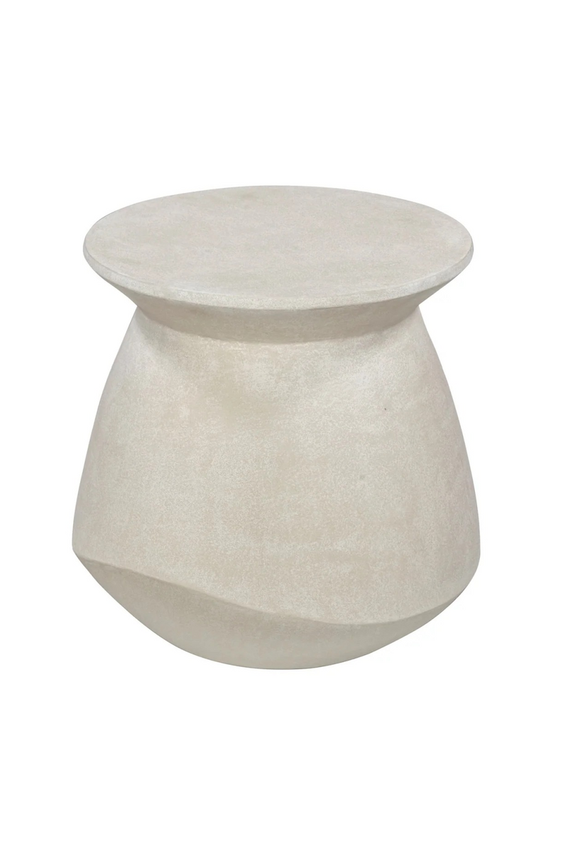Ivory Concrete Sculptured Side Table | Liang & Eimil Poki | Oroatrade.com