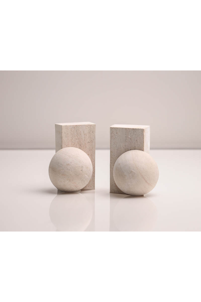 Beige Marble Bookend | Liang & Eimil Rocco | Orotrade.com