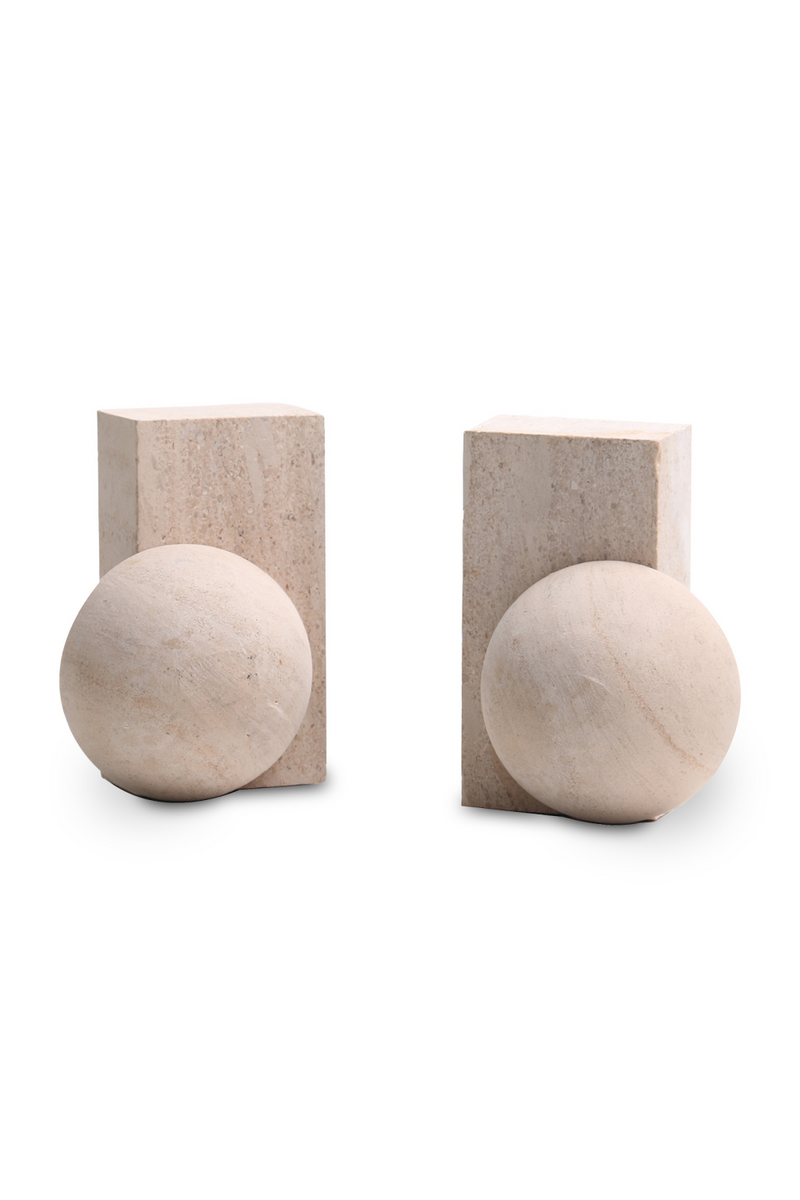 Beige Marble Bookend | Liang & Eimil Rocco | Orotrade.com