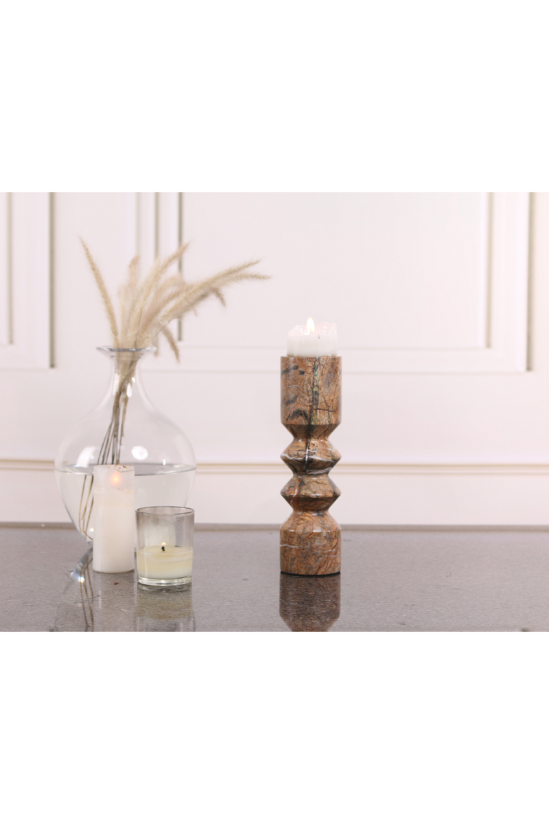 Brown Marble Candle Holder | Liang & Eimil Monorro | Oroatrade.com