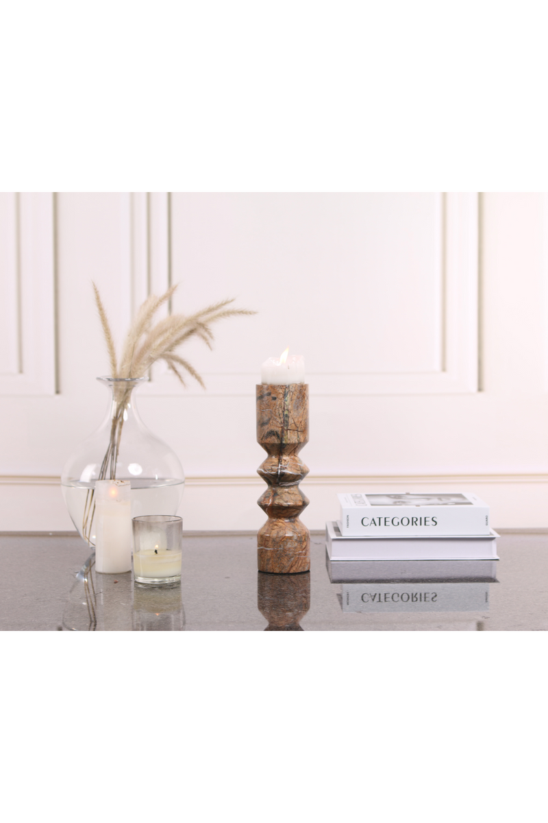 Brown Marble Candle Holder | Liang & Eimil Monorro | Oroatrade.com