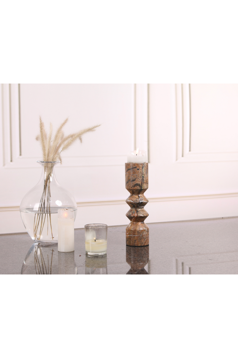 Brown Marble Candle Holder | Liang & Eimil Monorro | Oroatrade.com