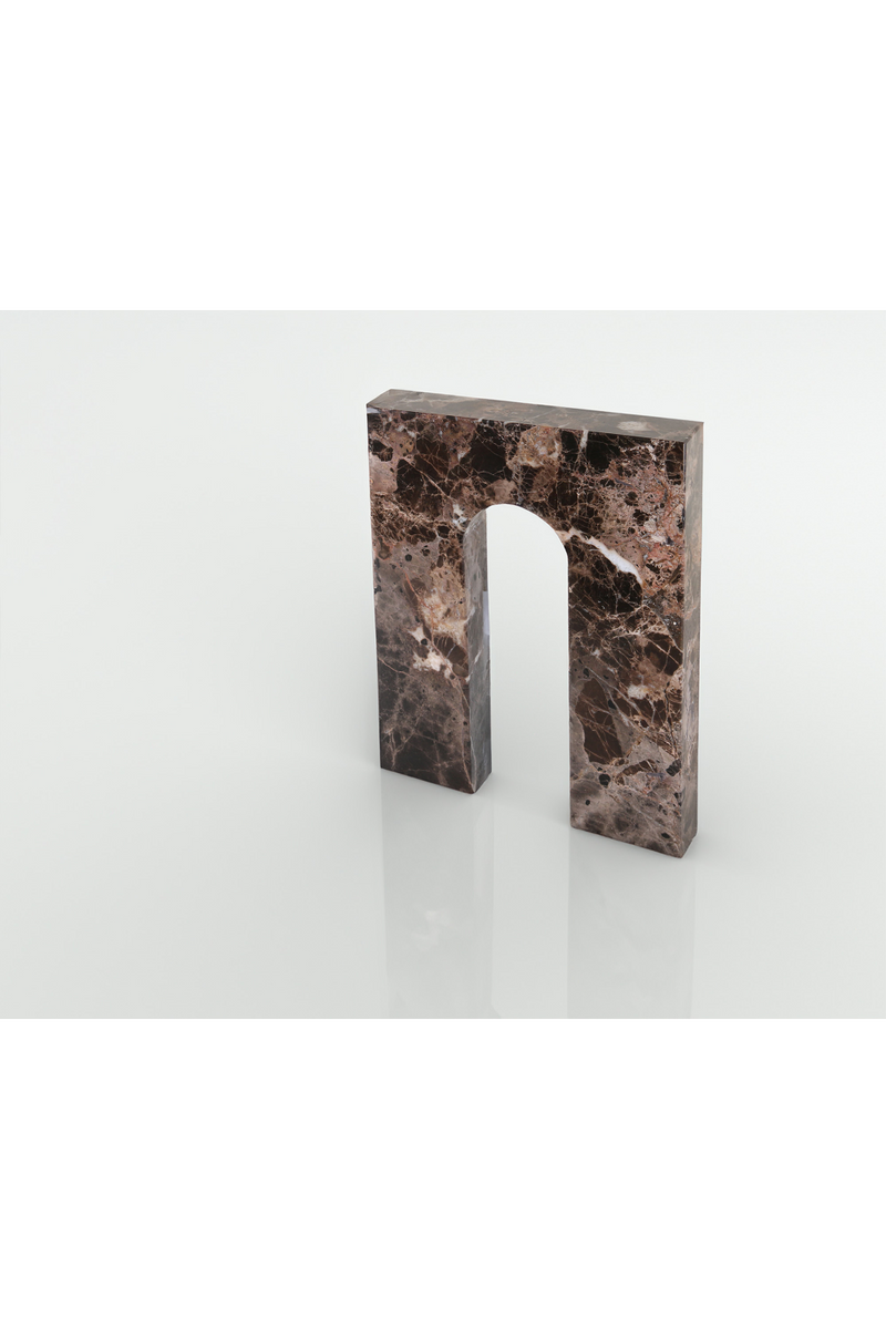 Brown Marble Square Sculpture | Liang & Eimil Nafello | Oroatrade.com