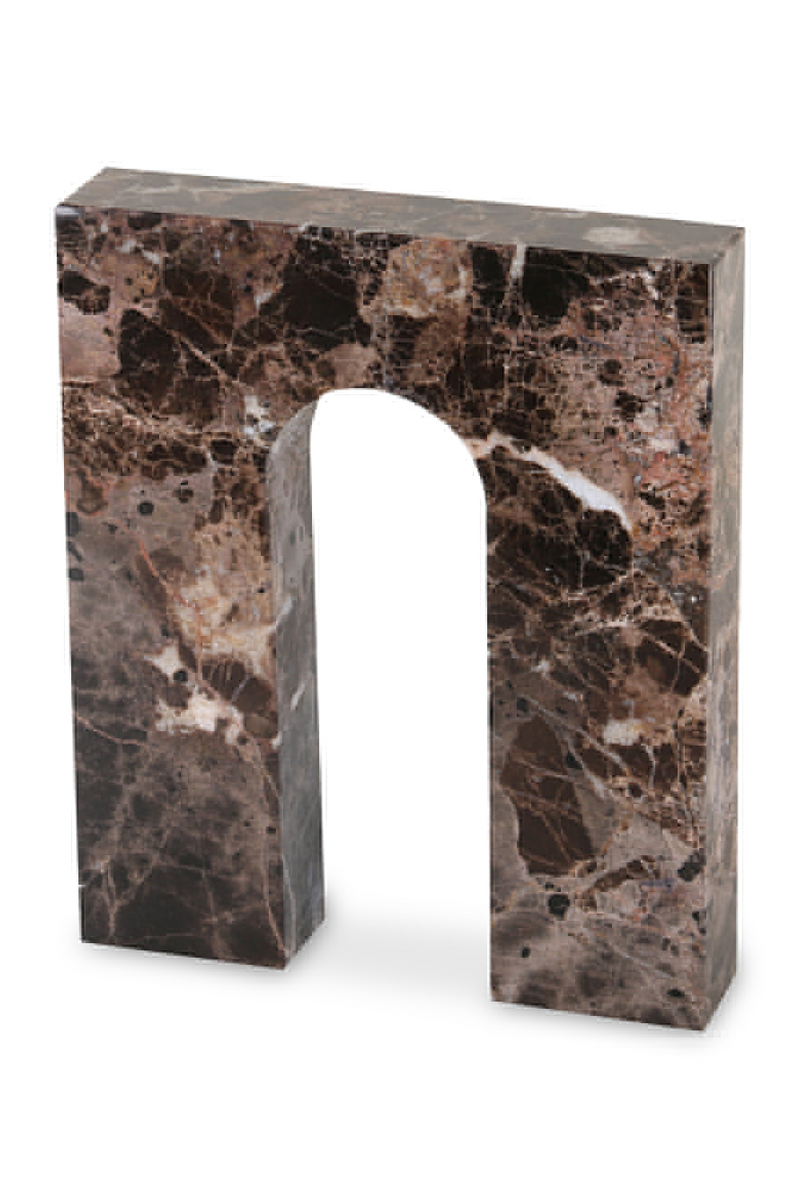 Brown Marble Square Sculpture | Liang & Eimil Nafello | Oroatrade.com