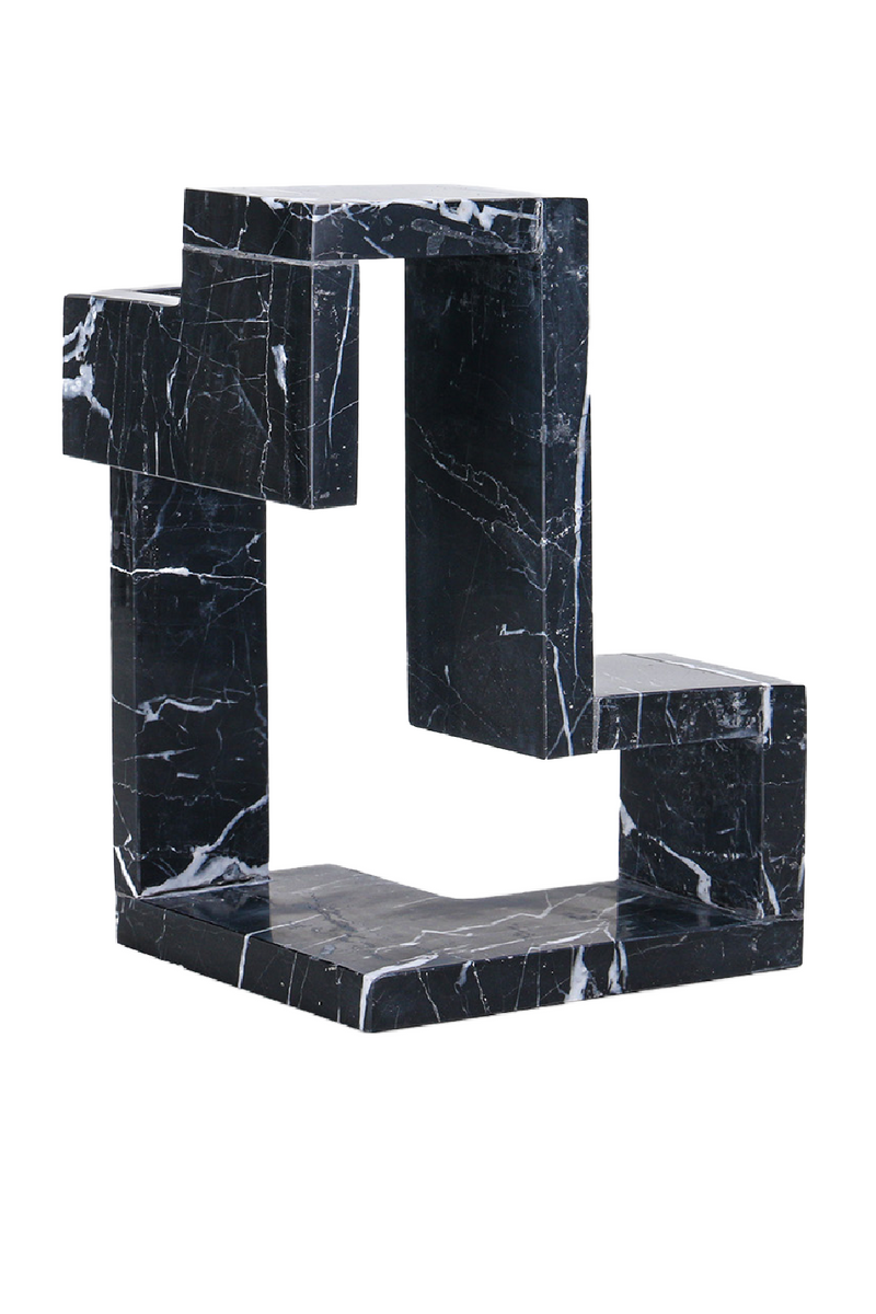 Black Marble Geometric Sculpture | Liang & Eimil Eros | Oroatrade.com