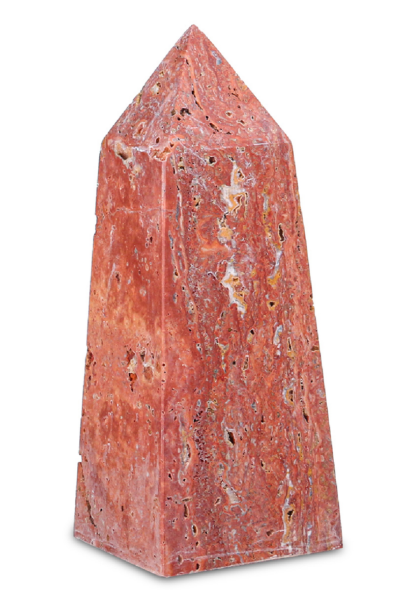 Red Ocher Pyramid Sculpture | Liang & Eimil Rory | Oroatrade.com