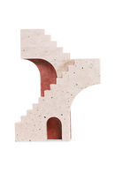 Beige Travertine Stairs Sculpture | Liang & Eimil Arched Legacy | Oroatrade.com
