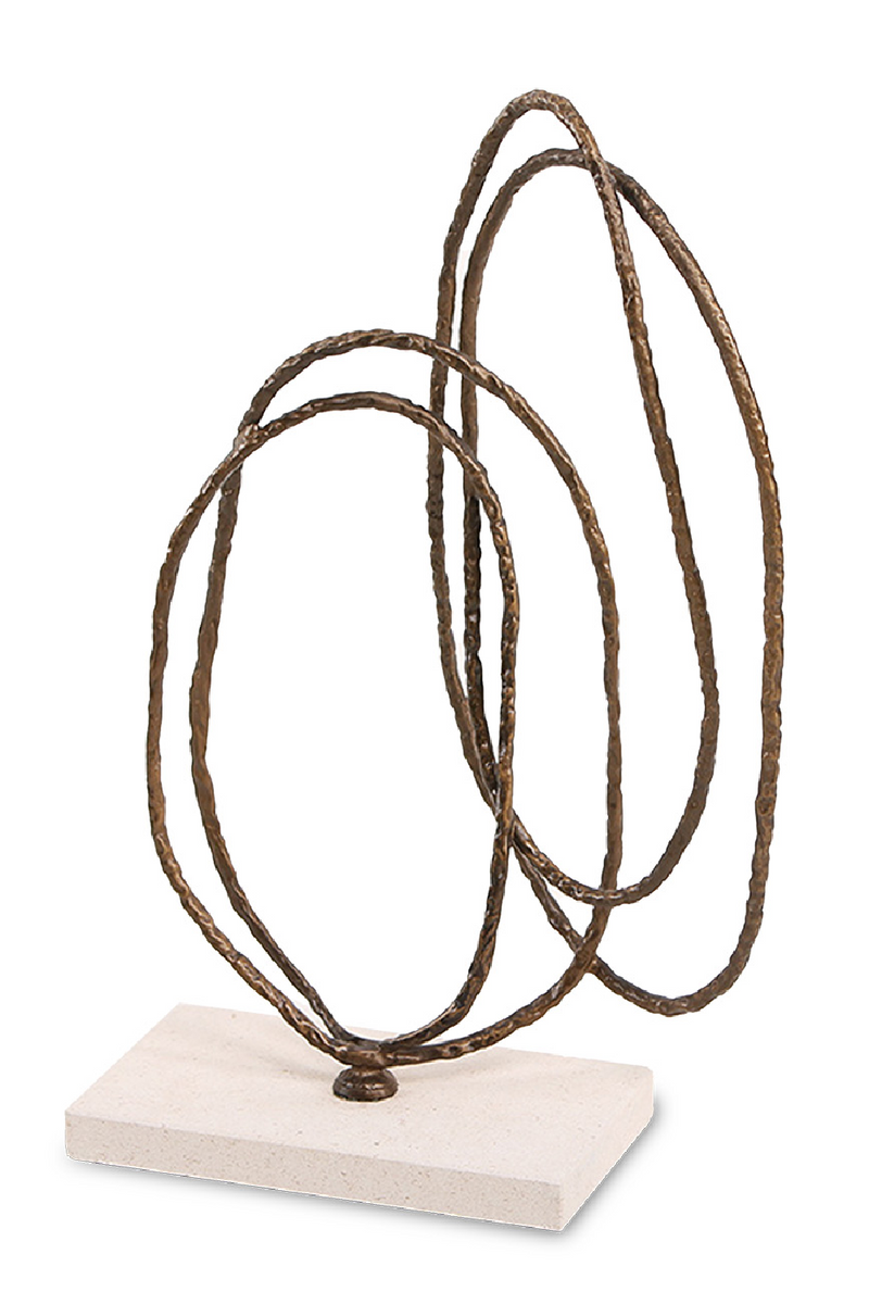 Looped Bronze Marble Sculpture | Liang & Eimil Kinetic Harmony | Oroatrade.com