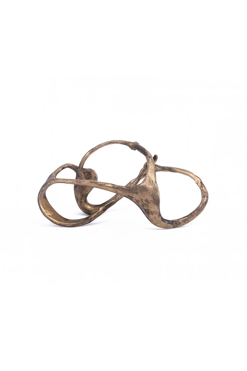 Golden Bronze Looped Sculpture | Liang & Eimil Aion | Oroatrade.com