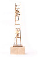 Golden Bronze Marble Sculpture | Liang & Eimil Ascensus | Oroatrade.com