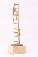 Golden Bronze Marble Sculpture | Liang & Eimil Ascensus | Oroatrade.com