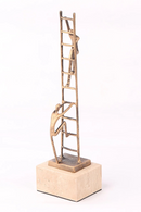 Golden Bronze Marble Sculpture | Liang & Eimil Ascensus | Oroatrade.com