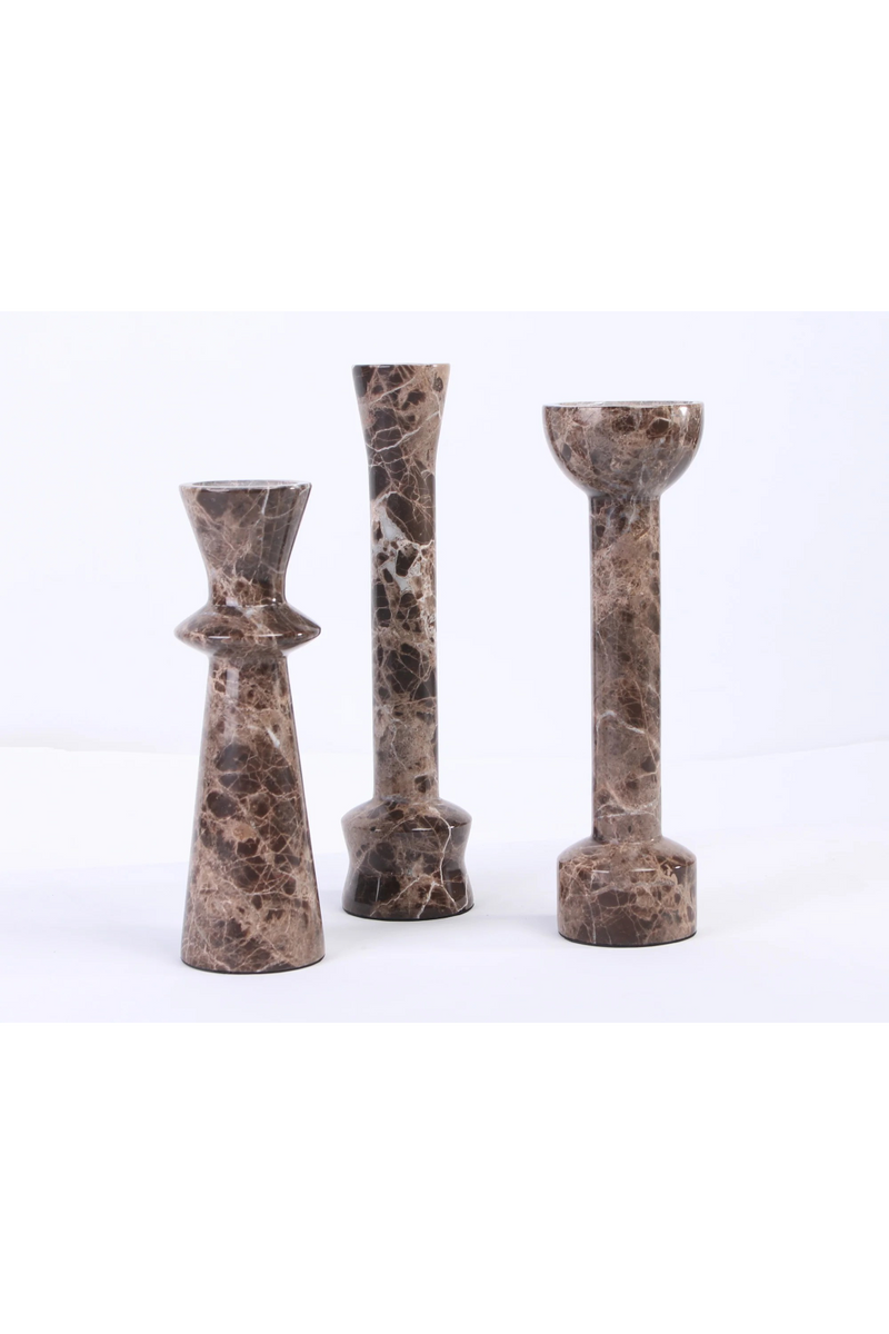 Dark Brown Marble Candle Holder | Liang & Eimil Melora | Oroatrade.com