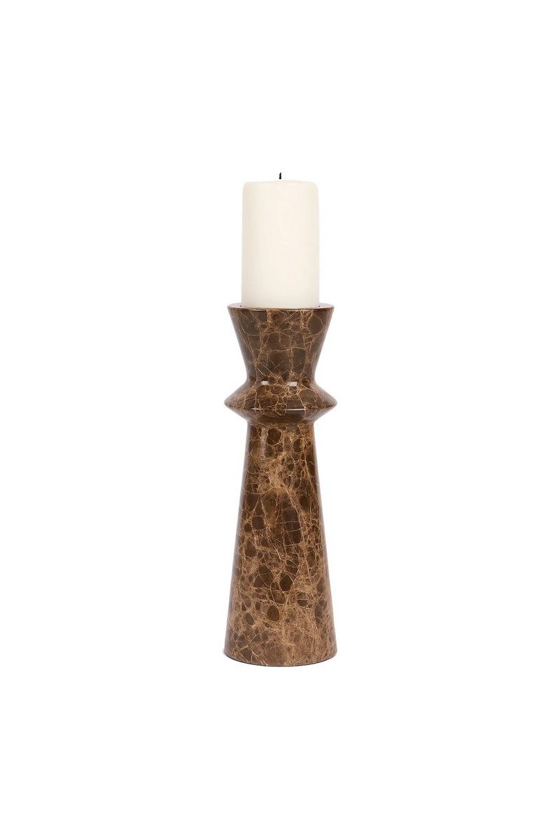 Dark Brown Marble Candle Holder | Liang & Eimil Melora | Oroatrade.com