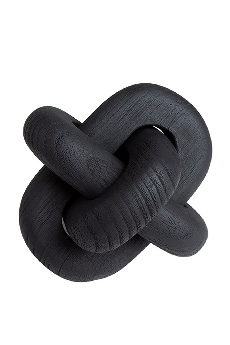 Black Wooden Chain Sculpture | Liang & Eimil Buckle | Oroatrade.com