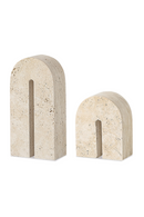 Beige Travertine Arched Sculpture | Liang & Eimil Dolmi | Oroatrade.com