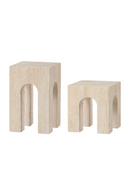 Beige Travertine Sculpture | Liang & Eimil Porte | Oroatrade.com