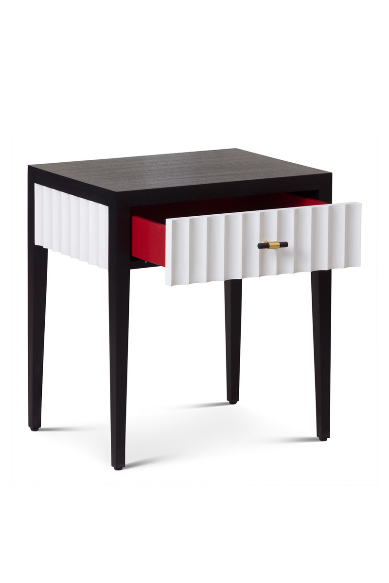 Scalloped 1-Drawer Bedside Table | Liang & Eimil Malibu | Oroatrade.com