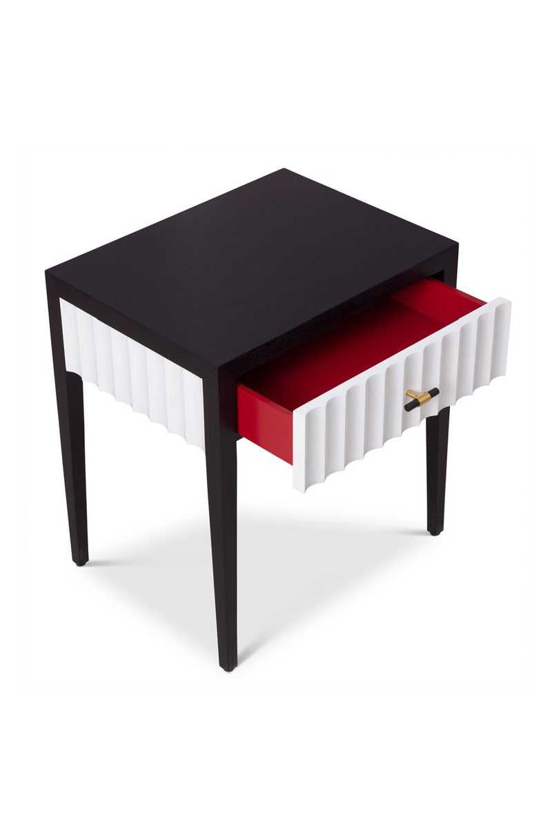 Scalloped 1-Drawer Bedside Table | Liang & Eimil Malibu | Oroatrade.com