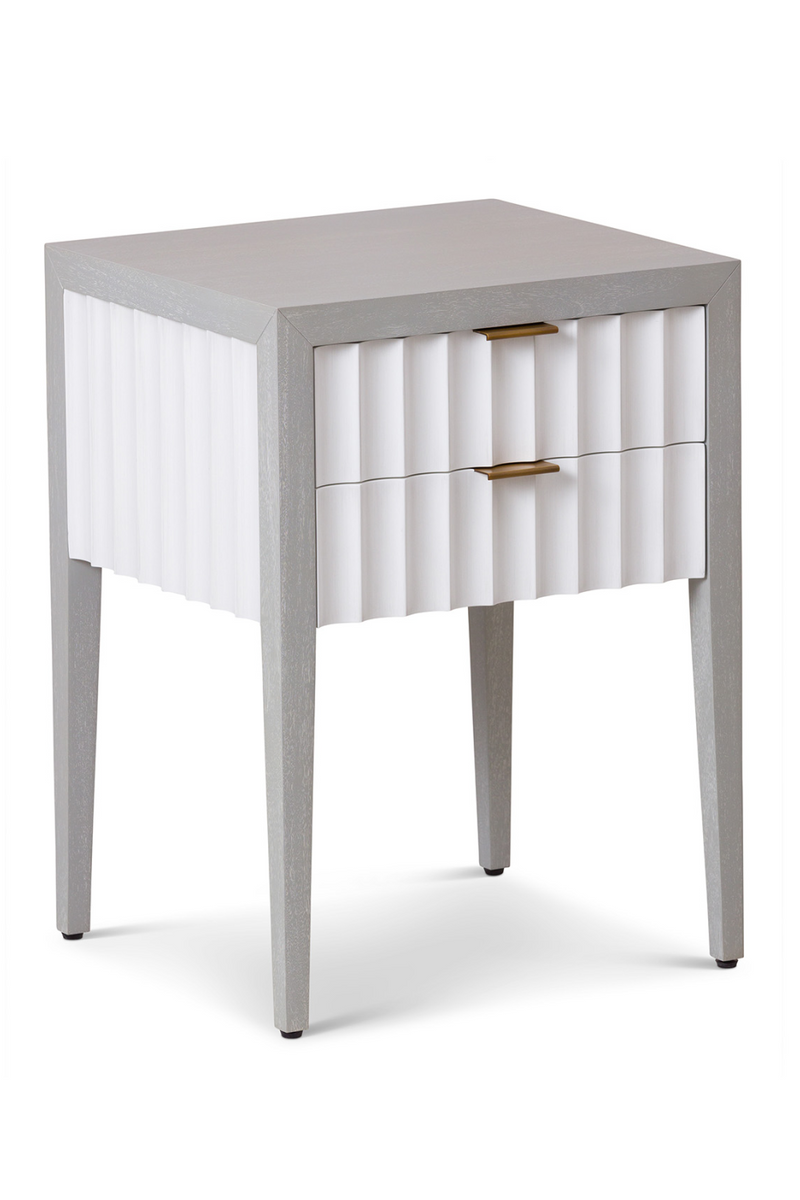 Scalloped 2-Drawer Bedside Table | Liang & Eimil Malibu | Oroatrade.com