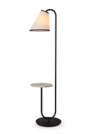 White Linen Shade Floor Lamp | Liang & Eimil Edgar | Oroatrade.com