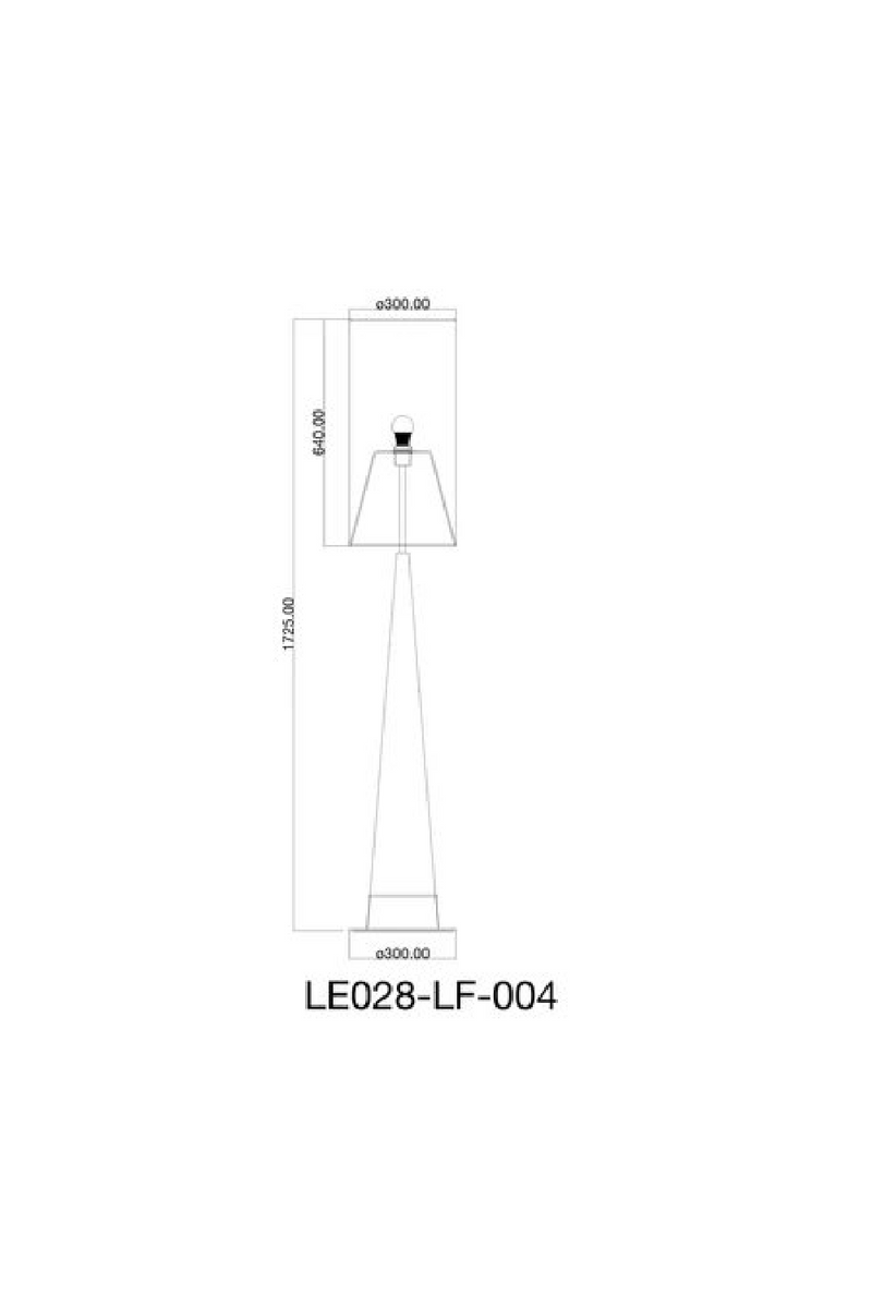Tapered Brown Ash Floor Lamp | Liang & Eimil Velta | Oroatrade.com