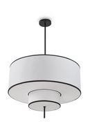 Layered White Linen Pendant Lamp | Liang & Eimil Aris | Oroatrade.com