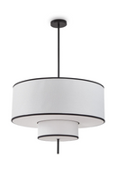 Layered White Linen Pendant Lamp | Liang & Eimil Aris | Oroatrade.com