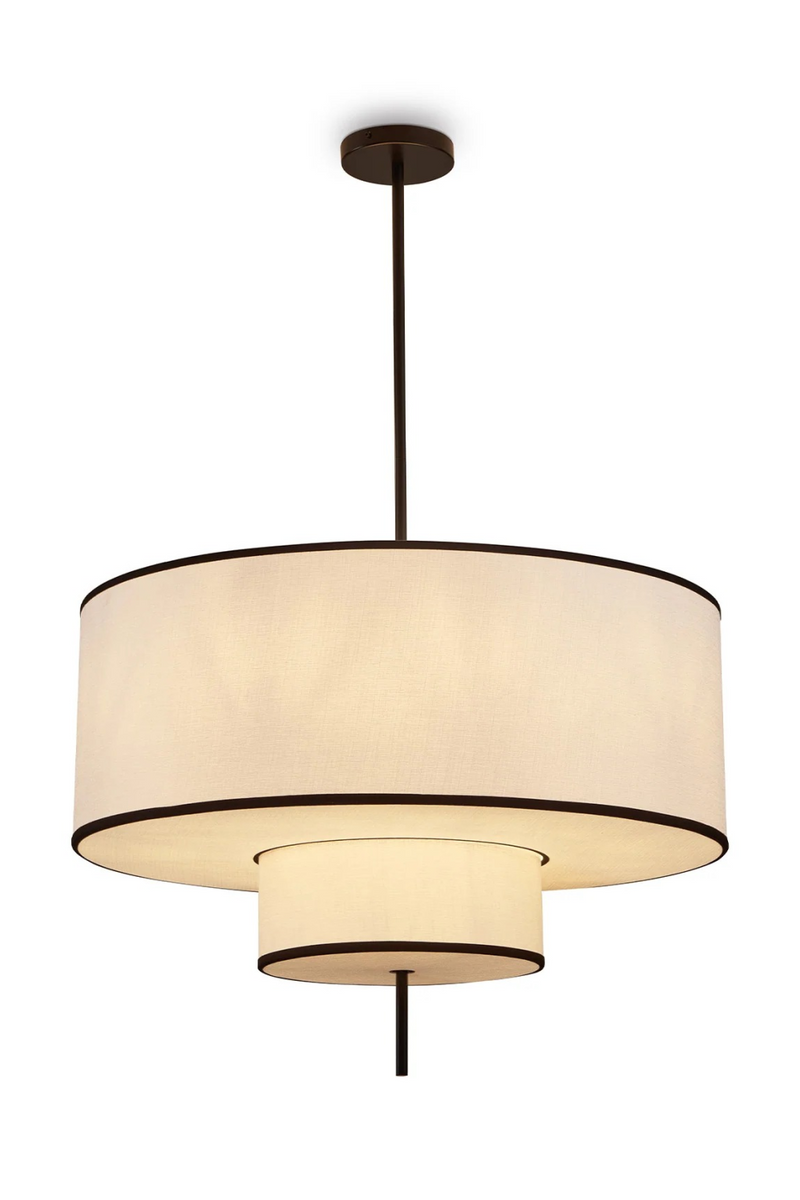 Layered White Linen Pendant Lamp | Liang & Eimil Aris | Oroatrade.com