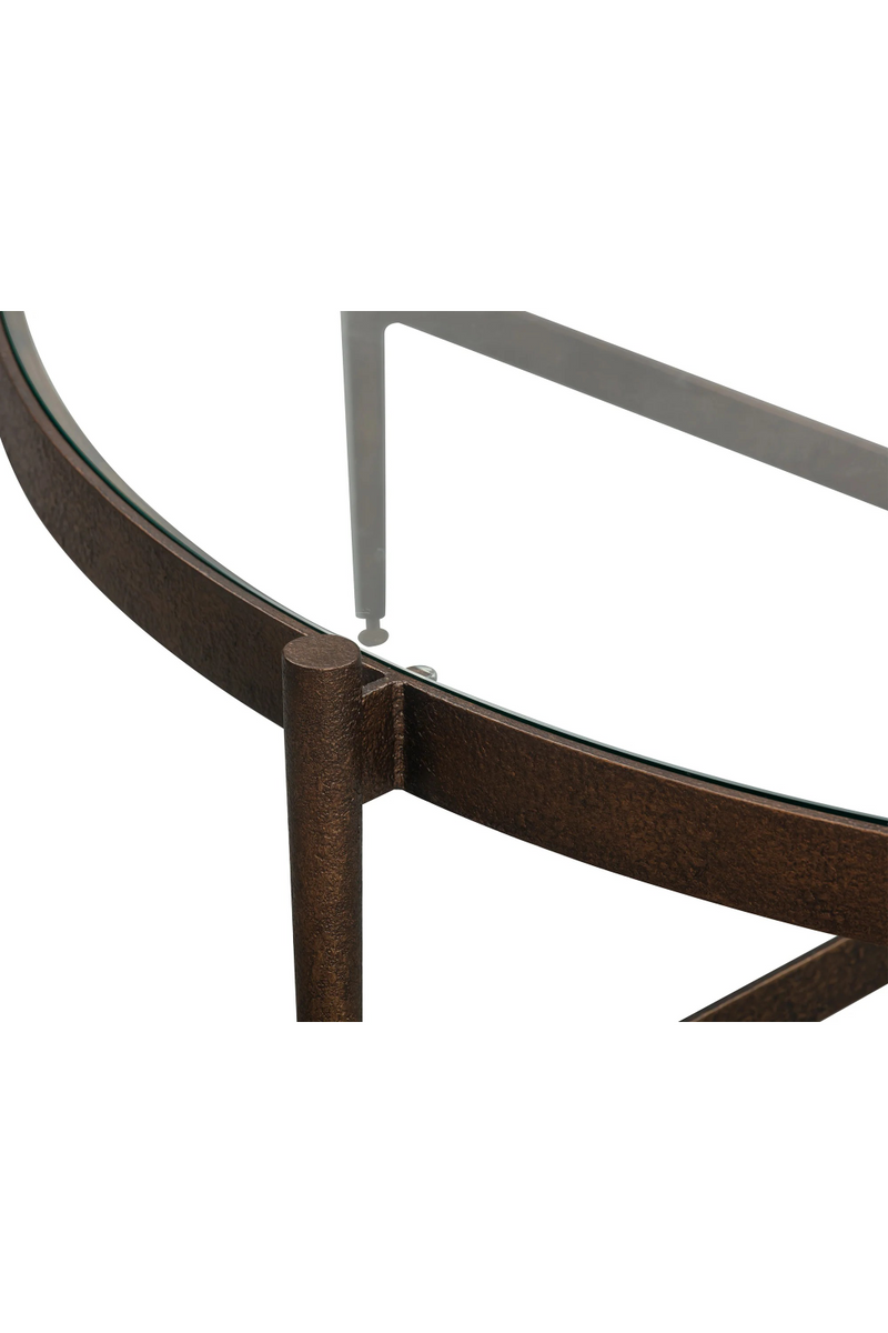 Antique Brass Framed Coffee Table | Liang & Eimil Soho | Oroatrade.com