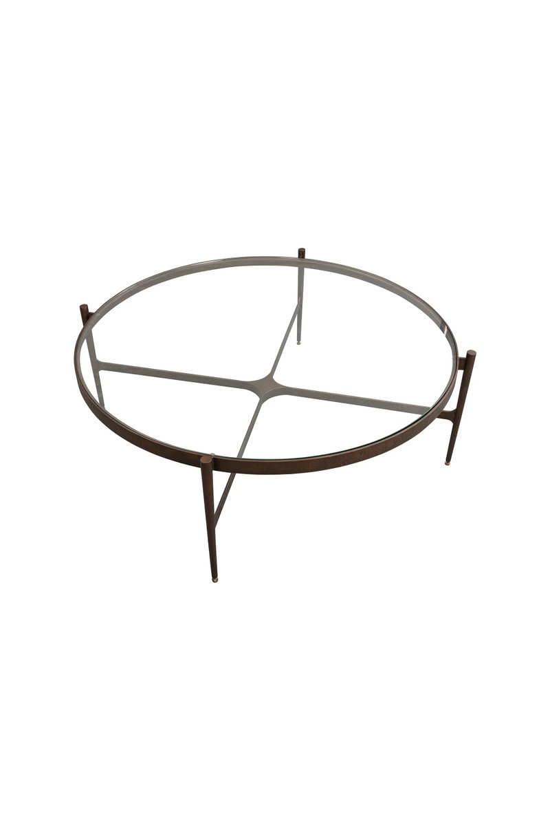 Antique Brass Framed Coffee Table | Liang & Eimil Soho | Oroatrade.com