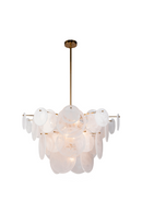 White Glass Discs Chandelier | Liang and Eimil Adagio | Oroatrade.com