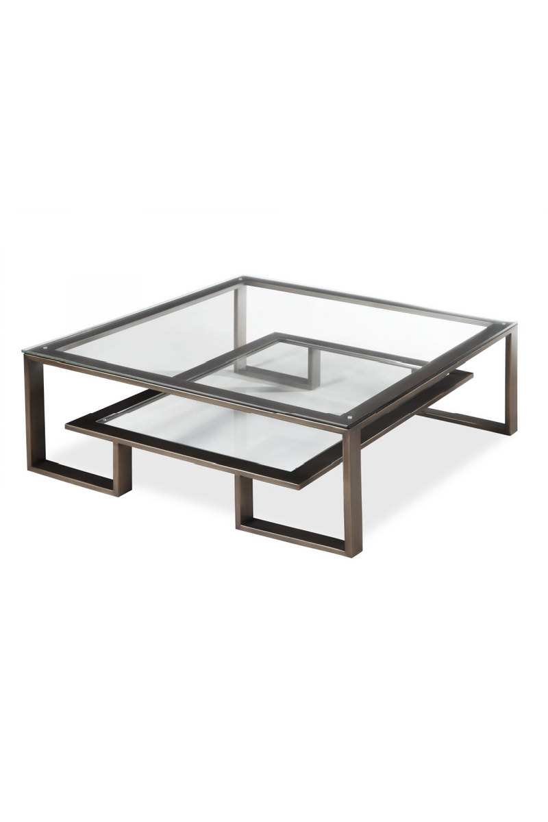Bronze Framed Glass Coffee Table | Liang & Eimil Mayfair | Oroatrade.com