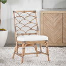 Matte Gray Rattan Dining Chairs (2) | Living Essentials Crescent