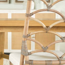 Matte Gray Rattan Dining Chairs (2) | Living Essentials Crescent