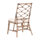 Matte Gray Rattan Dining Chairs (2) | Living Essentials Crescent