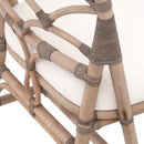 Matte Gray Rattan Dining Chairs (2) | Living Essentials Crescent