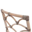 Matte Gray Rattan Dining Chairs (2) | Living Essentials Crescent